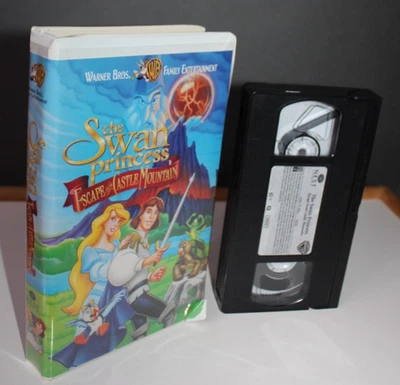 Warner Bros The Swan Princess Escape From Castle Mountain VHS Clamshell Movie Foto 1 de 4