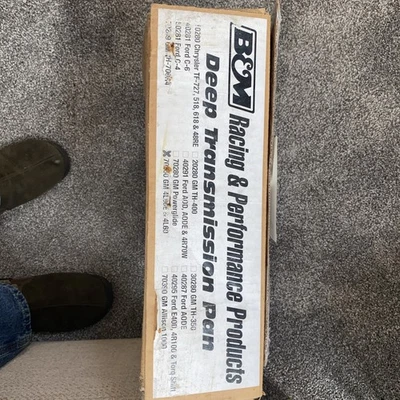 B&M 70260 Cast Deep Trans Pan for GM 4L60/4L60E Trans.        Plus Gasket - Image 1 of 4