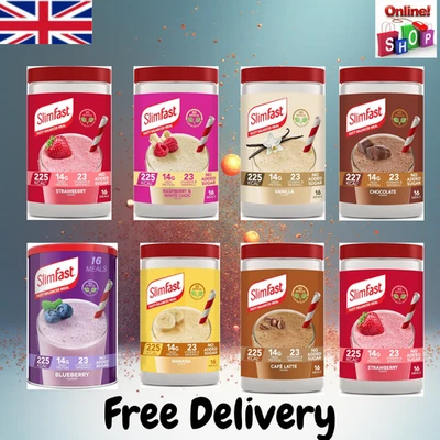 BRANDED SlimFast Meal Replacement Shake for Weight Loss & Balanced Diet 16 Servings 584g