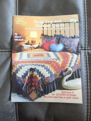 Strip, Trip, Shadow Quilts American School Of Needlework Marti Michell Signed - Image 1 of 3