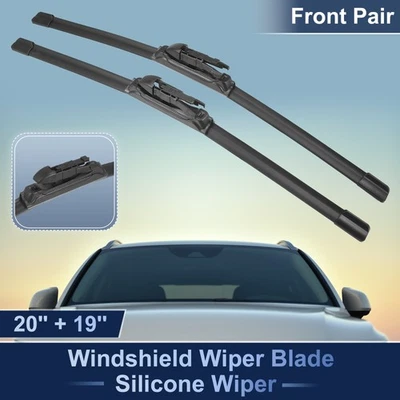 2pcs Front Silicone Windshield Wiper Blades for Mini Cooper Countryman 2011-2016 - Image 1 of 4