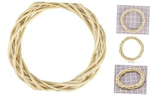 Natural Rattan Grapevine Wreath for DIY Crafts and Seasonal Decorations (20cm - Picture 1 of 8