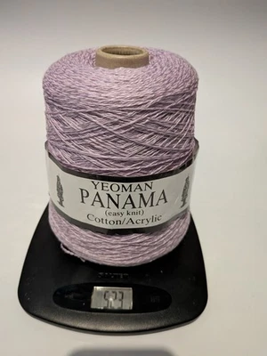 Yeoman Yarn coned Panama Easy Knit 50%cotton 50%acrylic Lilac machine knitting  - Image 1 of 3