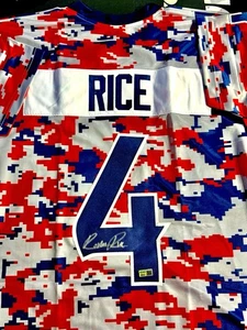 Rashee Rice Signed Jersey Kansas City Chiefs WR Camo Metabilia Certified - Picture 1 of 1