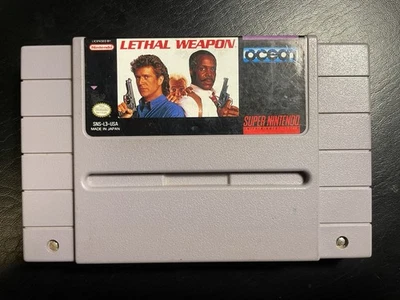 Lethal Weapon para Super Nintendo (1992) Auténtico MUY BUEN ESTADO SNES Carro SOLO Foto 1 de 4