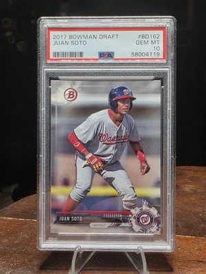 Bowman Draft 2017 #BD-162 Juan Soto PSA 10 Foto 1 de 2