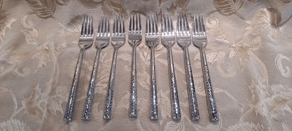 Cubiertos martillados Michael Lloyd BOULDER acero inoxidable brillante 18/8 tú eliges Foto 1 de 1