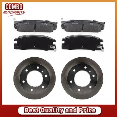 Rear Brake Rotors Brake Pads Fits 1989-1993 Isuzu Amigo 1989-1995 Isuzu Pickup - Image 1 of 4