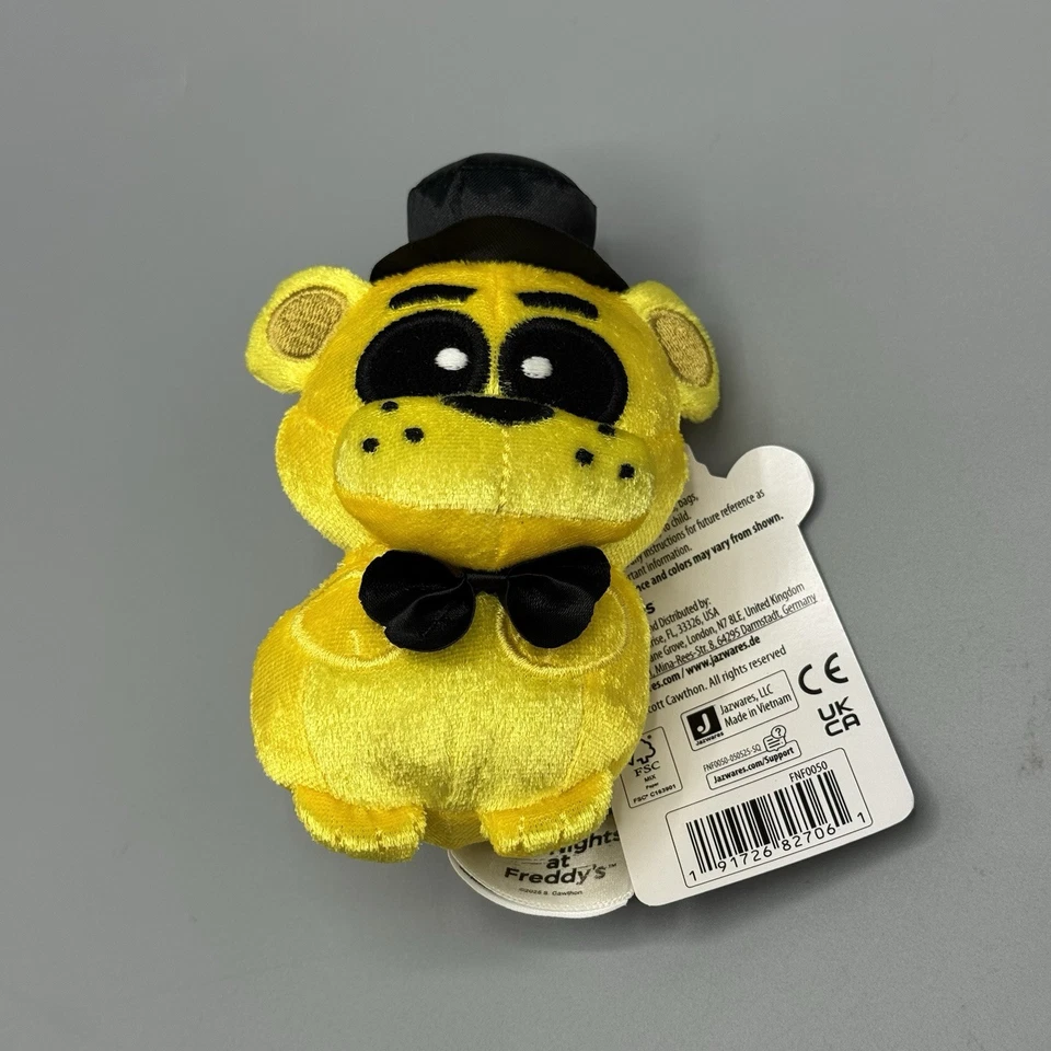 Jazwares Five Nights at Freddy's FNAF 4" Mini Plush RARE Golden Freddy w/TAG