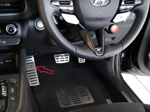 Steel Footrest for Hyundai KONA N / N Line RHD Dead Pedal Foot Rest Accessories - Foto 1 di 3