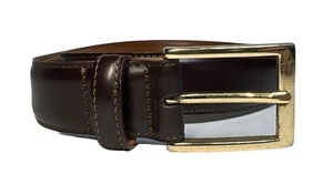 "Cinturón de cuero marrón Brooks Brothers 38"" (7831)" - Imagen 1 de 12