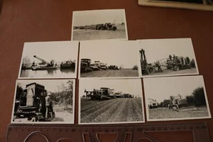 sieben tolle alte Fotos Erdkabel wird verlegt Bulldozer Planierraupen, Neuruppin - Picture 1 of 7