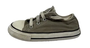 Converse All Star Boys Girls Size 8 Toddler Low Top Sneaker Shoes Classic Gray - Picture 1 of 8