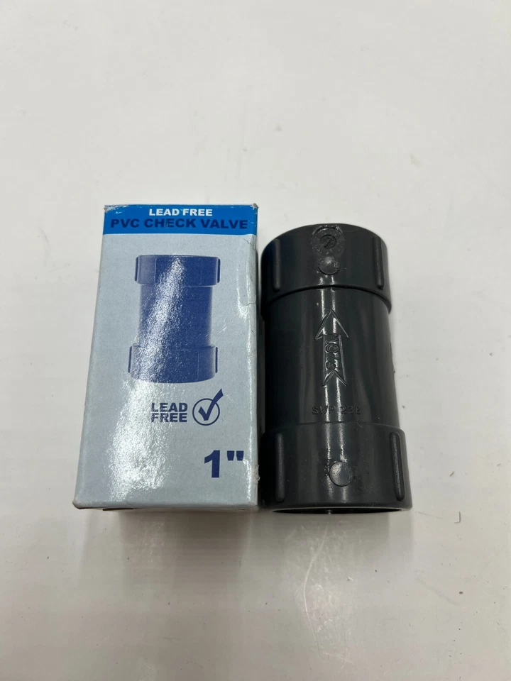 (QTY 5) Boshart Industries 17PCV100 FPT 1 in. PVC Heavy Duty Check Valve - Image 1 of 4