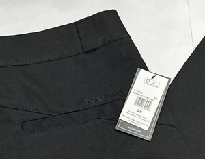 Nuevo con etiquetas Pantalones Volcom Para Mujer Whawhat Chino Pierna Ancha Novio Calce Talla 28 CROP - Imagen 1 de 7