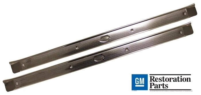 1971-1976 Cadillac Deville Eldorado Calais 2 Door Sill Plate Set Foto 1 de 3