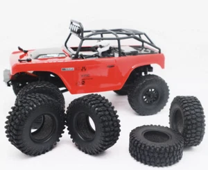 4PCS 1.0 Ultra Soft Rubber Crawler Tires for 1/24 RC Axial SCX24 AXI00001T  - Picture 1 of 3