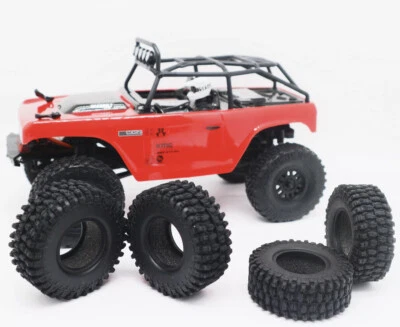 4PCS 1.0 Ultra Soft Rubber Crawler Tires for 1/24 RC Axial SCX24 AXI00001T  - Image 1 of 3