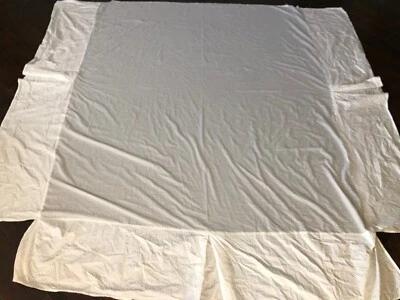 Supima Cotton White On White Stripe Bed Skirt By Hotel Collection -flaw - Image 1 of 4