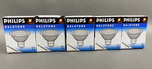 5pcs PHILIPS 35 Watt 12 Volt MR16 Lamp  Clear GU5.3 Base - Picture 1 of 7