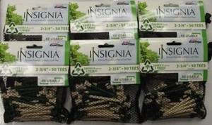 Pride 2345050-6 Insignia Golf Tee 300pc 2 3/4" Green/Natural Drawstring Bag - Picture 1 of 1