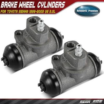 2x Rear Driver & Passenger Side Brake Wheel Cylinder for Toyota Sienna 1998-2003 - Image 1 of 4