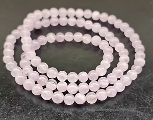 Brazalete de cuentas de kuncita púrpura natural sin tratar de primera calidad de 5,9 mm - Imagen 1 de 5