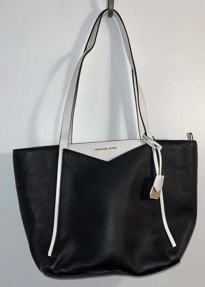 Michael Kors Whitney Small Top Zip Oat Tote Leather 30t8tn1t1l