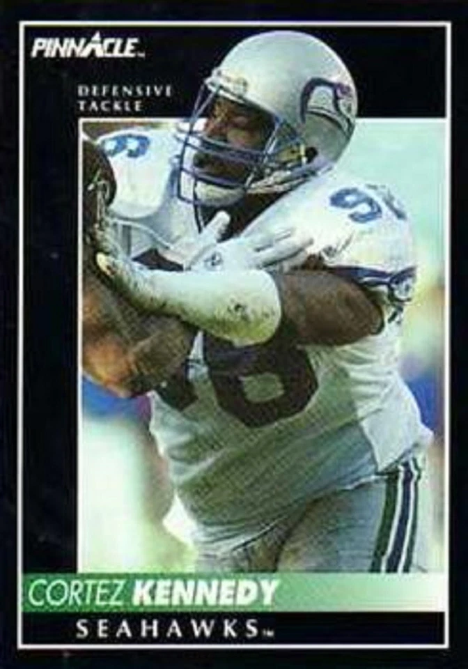 1992 Pinnacle #107 Cortez Kennedy Seattle Seahawks HOF - Image 1 of 1