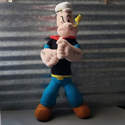 Muñeco de peluche de colección Kellytoy Popeye The Sailor Man 2002 14 pulgadas posable Foto 1 de 4