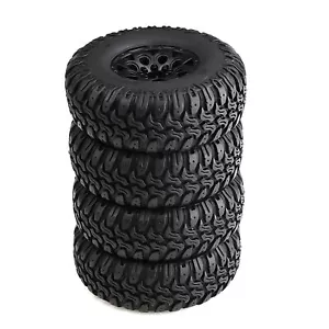 105MM 1.9 Inch Tire Wheel Rubber Tires for 1/10 Trx-4 AXIAL SCX10 D90 CC01 - Picture 1 of 7