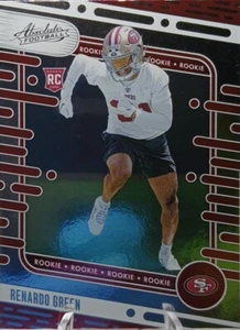 2024 Panini Absolute #159 Renardo Green Red and Blue - Picture 1 of 2