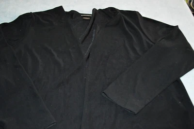 Mujer Talla Grande Petite Sophisticate Elegante Chaqueta Negra Nylon Foto 1 de 3