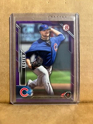 Jon Lester 2016 Bowman Paper Purple /250 #17 - Image 1 of 2