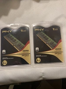 Lot of 2 PNY 1GB DD2-667 PC2-5300 240pin DIMM Memory - Picture 1 of 2