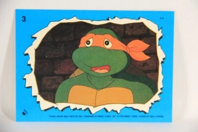 Teenage Mutant Ninja Turtles 2nd Series Card Sticker #3 Michaelangelo L018667 - Image 1 of 2