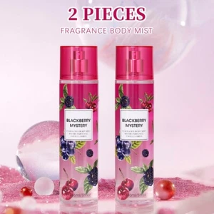 Women's Body Spray 2pcs 8 Oz Hair Body Fragrance Mist For Women BLACKBERRY MYSTE - Picture 1 of 9