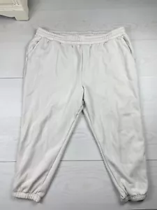 Fabletics Womens Plus Size 1X White Cropped Joggers - Picture 1 of 7
