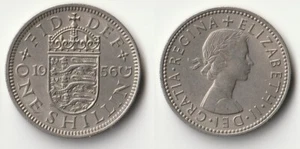 1956 Great Britain 1 shilling coin English version - Picture 1 of 1