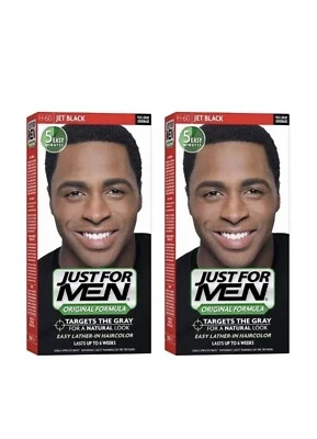 Fórmula Original Just For Men, Restaura Color Original, H60 Jet Black (Paquete de 2) Foto 1 de 4