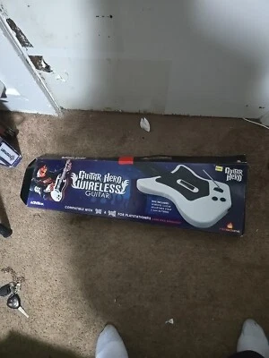 Guitar Hero Playstation 2 Wireless Game Guitar Red Octane W/ Box No Dongle C PIC - Image 1 of 4