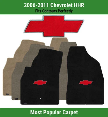 Alfombrillas delanteras Lloyd Ultimat para Chevy HHR '06-11 con pajarita roja Chevy 1 logotipo Foto 1 de 4