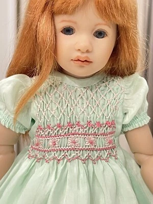 Vestido de muñeca Boneka Mint seda mezcla algodón 4 muñecas infantiles Heidi Plusczok de 10-11" Foto 1 de 4