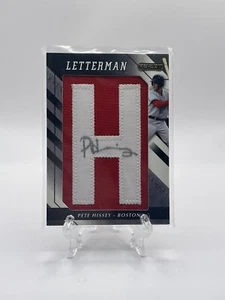 2008 Razor Letterman Patch Auto Pete Hissey Boston Red Sox - Picture 1 of 2