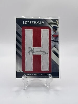 2008 Razor Letterman Patch Auto Pete Hissey Boston Red Sox - Image 1 of 2
