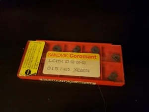 SANDVIK #LCMX 03 03 08-53 015 P-K15 7N232074 Inserts (Lot of 10) - Picture 1 of 2