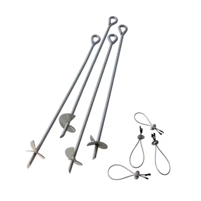SHELTERLOGIC 30 In. Earth Anchor Set (4-piece) W/ Heavy-duty, Corrosion-resistant Steel Con