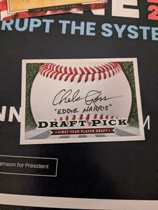 Chelcie Ross Signed Card EDDIE HARRIS MAJOR LEAGUE "UP YOUR BUTT JUBA" #10 - Picture 1 of 1