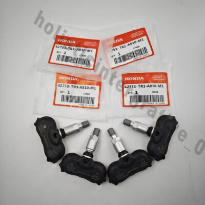 4X GENUINE OEM Tire Pressure Sensor TPMS 42753-TR3-A810 For Honda Civic Odyssey - Image 1 of 4