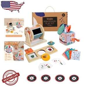 Safe & Engaging Montessori Play Kit for Infants - Spinning Drum & More - Picture 1 of 9